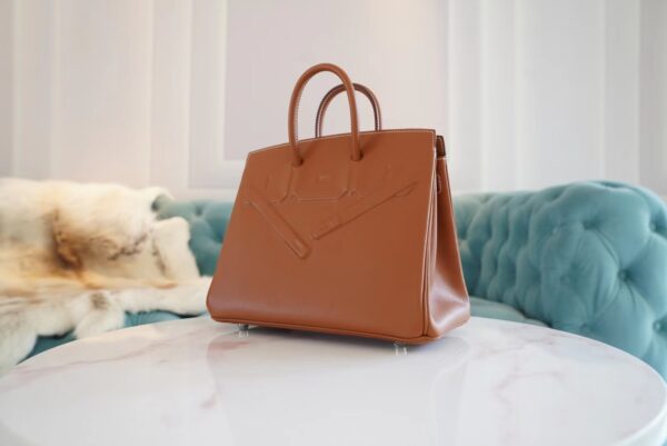 00752fa63d0328d Fashion God Factory Bags Factory Hermes Birkin25CM Shadow CK37 Gold Swift Leather