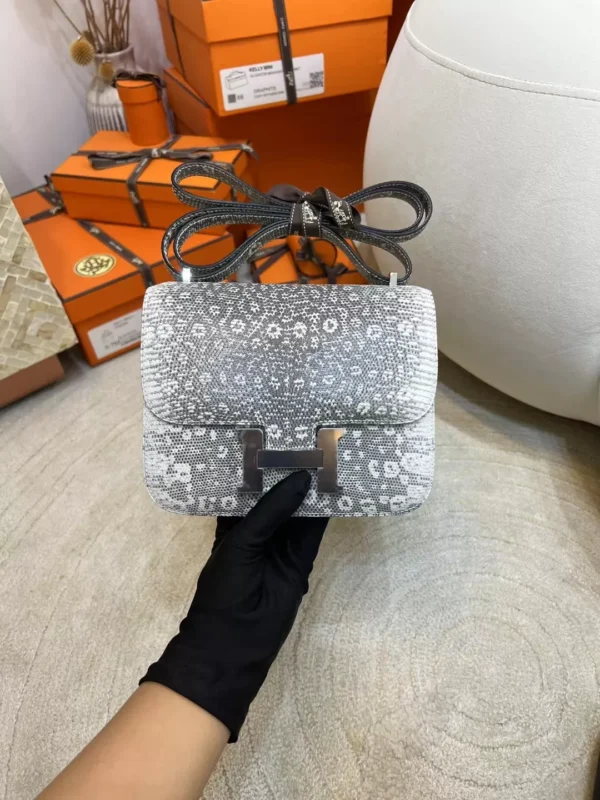 00b5f2bd5e61235-jpg-1 Hermes Ombre Lizard Leather Constance 19CM Silver Hardware