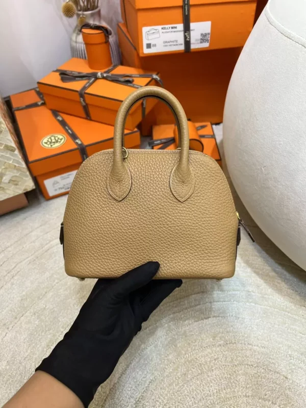 00cdab31d03b5f3-jpg Hermes Mini Bolide 18CM 0M Chai TC Leather Gold Hardware