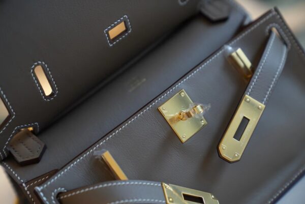 00db550546bcb9a God Factory Bags Hermes Jypsiere Mini CK18 Etoupe Swift Leather Gold Hardware