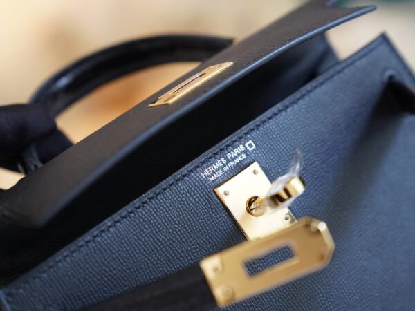 00f295cd9eb6f24 New Arrival Hermes Mini Kelly Two Touch 89 Nior Epsom&Crocodile Leather Gold Hardware