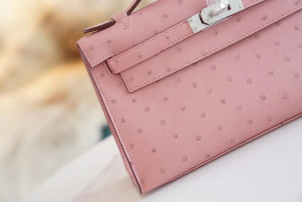01a1b70ce3ef34a Wholesale Hermes 94 Terre Cuite KK Ostrich Skin Kelly Pochette22cm Clutch Bag