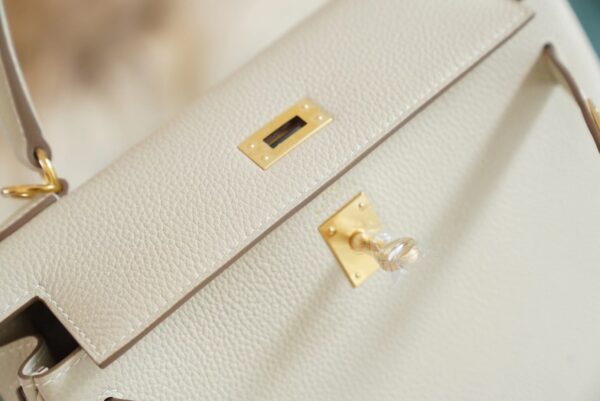 01da1021ad33a3a Handmade God Factory Bags Hermes Togo Kelly 25CM CK10 Craie Gold Hardware