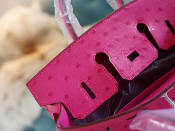 0252517f7fcff2a God Factory Bags Hermes Birkin Bag25CM E5 Rose Tyrien South Africa KK Ostrich Skin