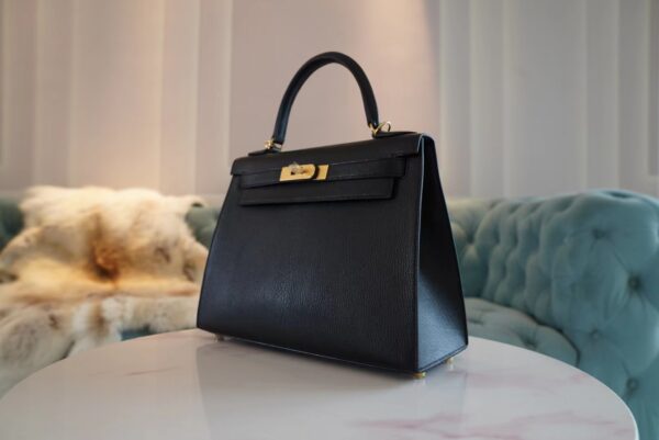 02833c7e00f4059 God Factory Bags Hermes Chevre Leather Kelly 28CM CK89 Nior Gold Hardware
