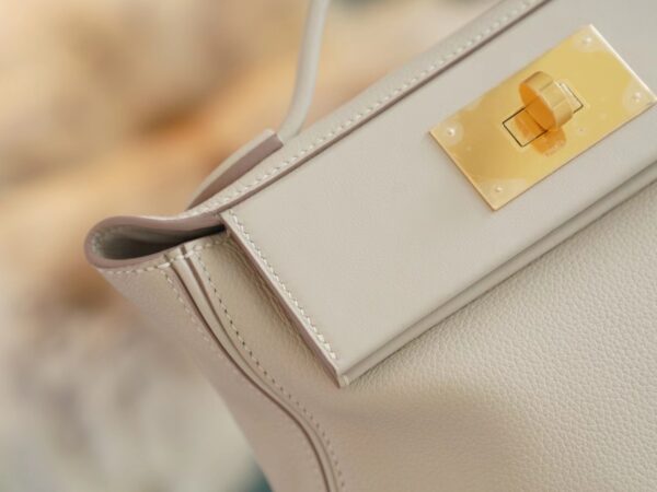02d73bfef3fbf07 Wholesale Hermes 8L Beton Mini Kelly 2424 Evercolor Leather Gold Hardware