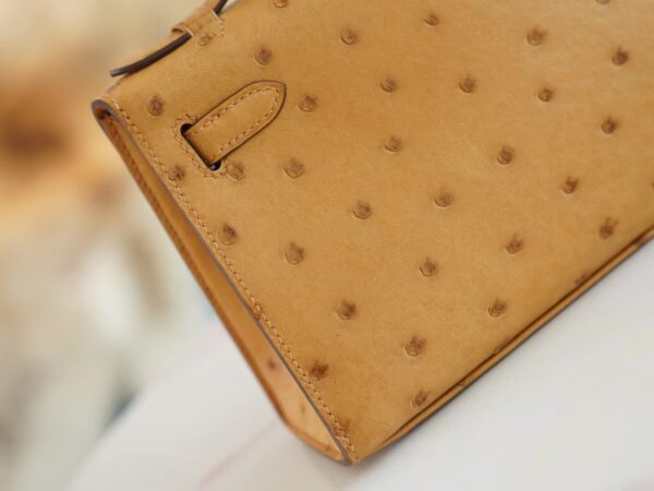 035f61023d9cb3c God Factory Bags Hermes Tabac-Camel South Africa KK Ostrich Mini Kelly Pochette22cm