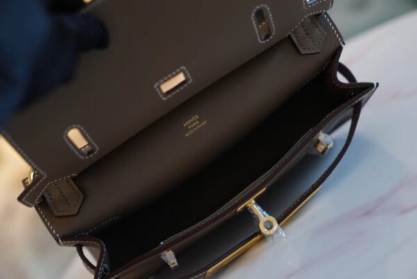 04a28452de97bba God Factory Bags Hermes Jypsiere Mini CK18 Etoupe Swift Leather Gold Hardware