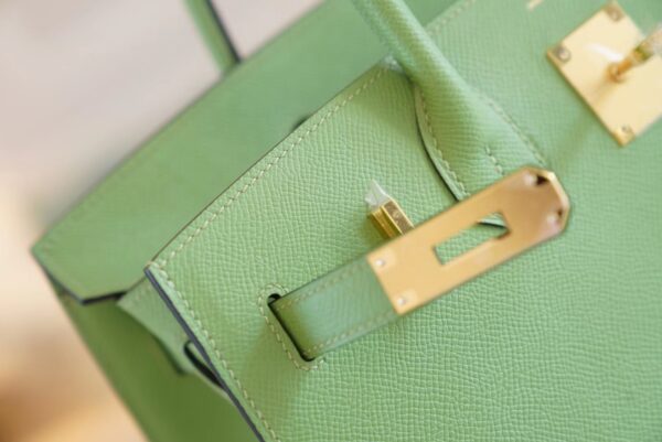 058ce5208551b38 Wholesale Hermes Birkin30CM 3i Vert Criquet Epsom Leather Gold Hardware