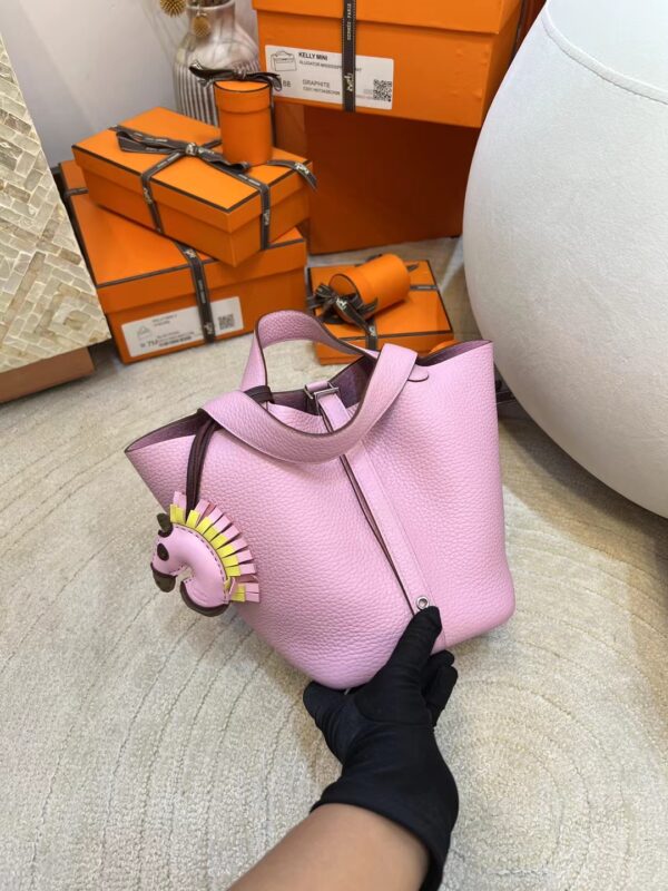 06769d9b0d2c3a8 Hermes Picotin 18CM TC Leather X9 Mauve Sylvestre Silver Hardware