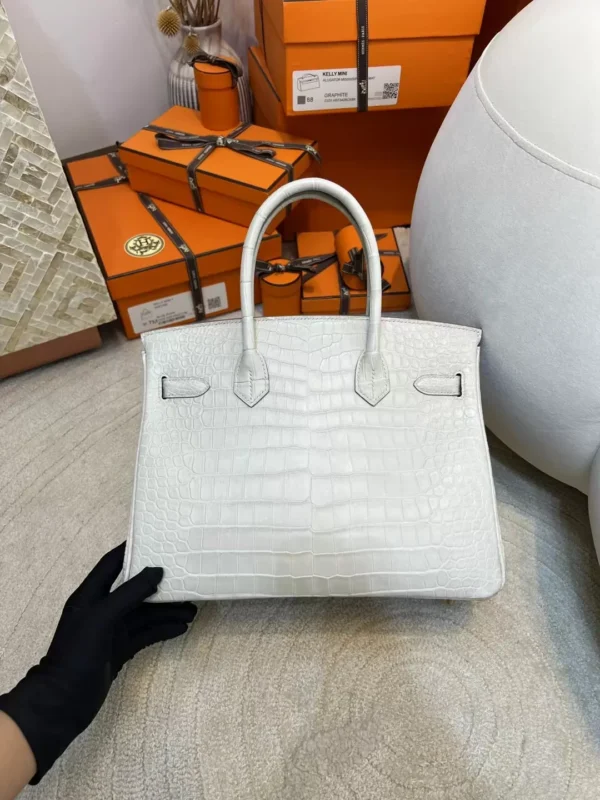 069760e67d7fa7c-jpg UK London Hermes Birkin 30CM HCP Matte Porosus Crocodile 8L Beton Gold Hardware