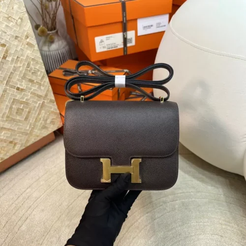 New Arrival 41 Havana Constance 19CM Epsom Leather Gold Hardware