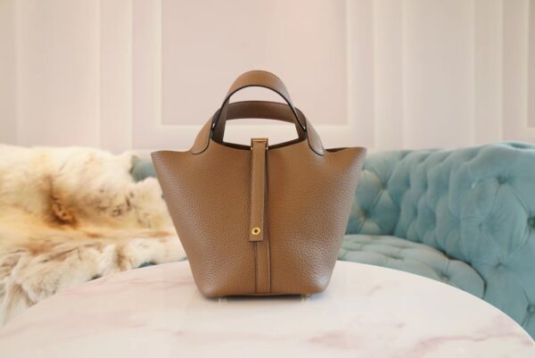 0953804bd89ca21-1 God Factory Bags Hermes Picotin Bag18CM D0 Berge De Weimer Clemence Leather Gold Hardware