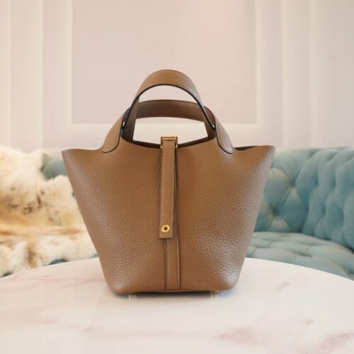 God Factory Bags Hermes Picotin Bag18CM D0 Berge De Weimer Clemence Leather Gold Hardware