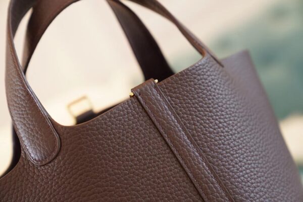 0a0ce2a4225c55f God Factory Bags Factory Hermes 0G Rouge Sellier Clemence Leather Picotin18CM Gold Hardware