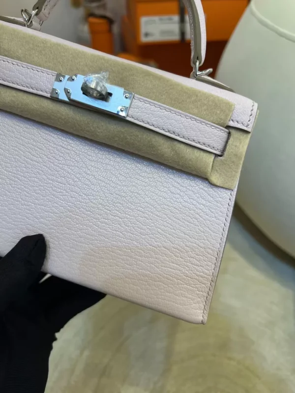 0a2d71b7ebbfe7c-jpg Taiwan Hermes Mini Kelly 19CM Chevre Leather 09 Mauve Pale Silver Hardware