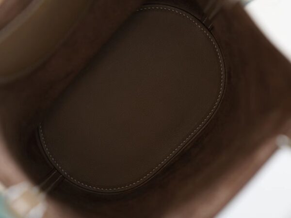 0a45d136bd47ca6 God Factory Bags Hermes In The Loop18CM CK18 Etoupe Clemence Leather Gold Hardware