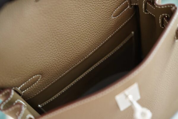0aa809304cb9803 God Factory Bags Factory Hermes Kelly Ado Backpack22cm C18 Gris Etoupe Clemence Leather