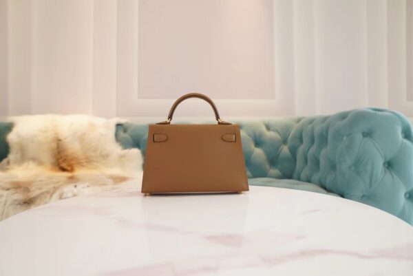 0ae1f56600d5615 God Factory Bags Factory Hermes 3G Alezan Mini Kelly19CM Epsom Leather Gold Hardware
