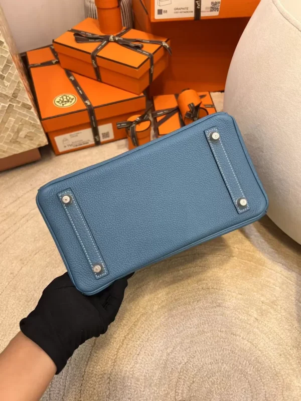 0bd92a440c198e0-jpg USA Los Angeles 75 Blue Jean Birkin 25CM Togo Leather Silver Hardware
