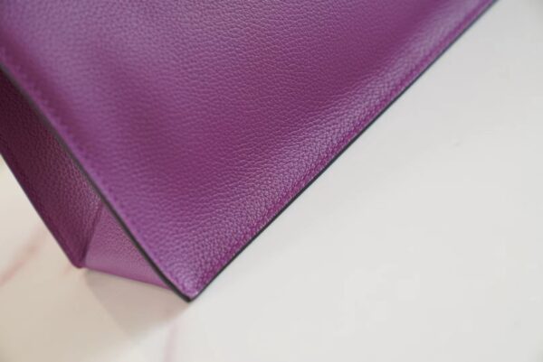 1022476a73d4cb4 Full Handmade Hermes Kelly Danse22CM P9 Anemone Evercolor Leather Silver Hardware