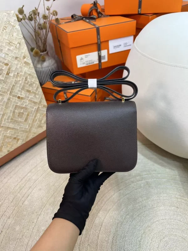 1118b3efc048fca-jpg New Arrival 41 Havana Constance 19CM Epsom Leather Gold Hardware