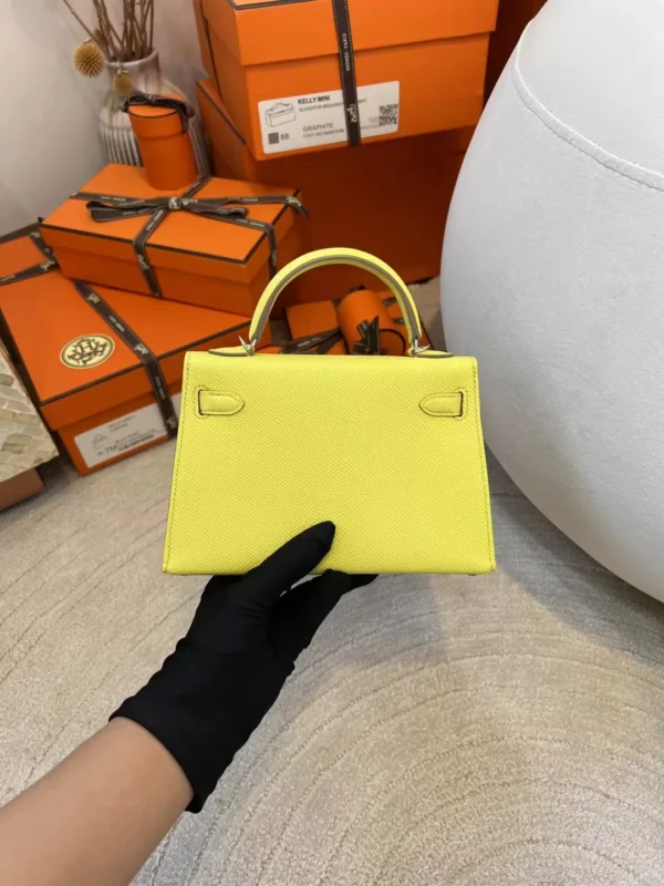 129f2051597d71a-jpg Handmade Hermes Mini Kelly 19CM Epsom 9R Lime Silver Hardware