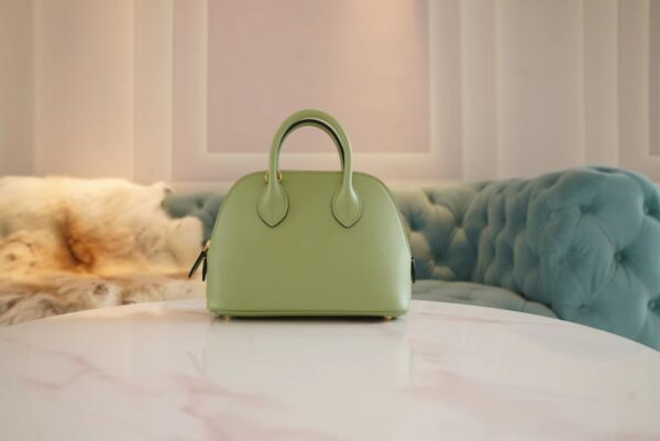 132d6d6f8c9168f God Factory Bags Hermes Mini Bolide18CM 3I Vert Criquet Evercolor Leather Gold Hardware
