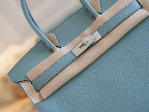 13b7b42f5f0dee5 Stock God Factory Bags Hermes 7G Cile Togo Leather Birkin Bag30CM Silver Hardware