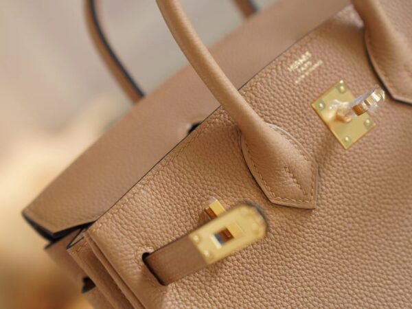 149dd9ed1f0e3a0 Fashion Lcmode Hermes 4B Biscuit Togo Leather Birkin25CM Women’s Bag Gold Hardware
