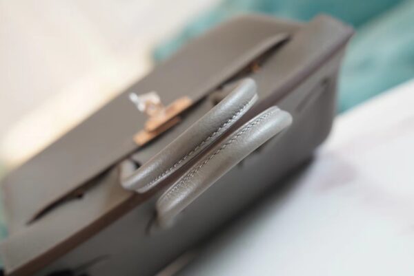 157d2b14a628bf1 Hermes Handmade Boutique 8F Etain Togo Leather Birkin25CM Rose Gold Hardware
