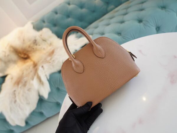 15d0ebb03e2b66c New Arrival God Factory Bags Hermes Mini Bolide18CM 2J Quebracho Chevre Leather Gold Hardware