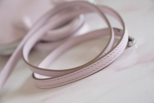 168f8101e14318e Sale Hermes Mini Bolide 18CM 09 Mauve Pale/ Three Colors Evercolor Silver Hardware