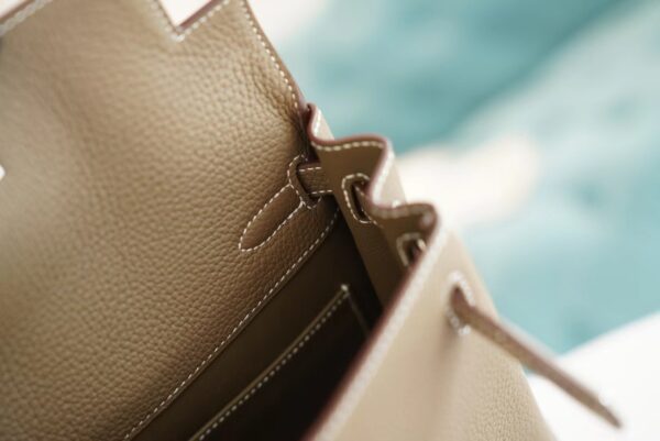171f26f7af5c1e3 God Factory Bags Factory Hermes Kelly Ado Backpack22cm C18 Gris Etoupe Clemence Leather