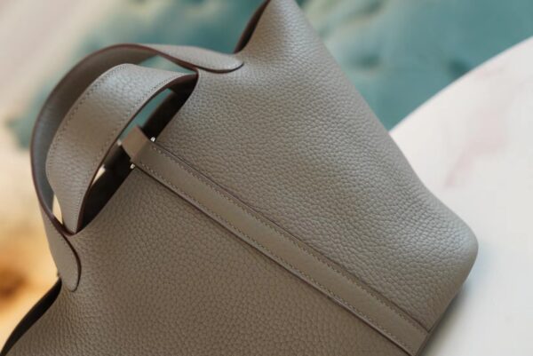 183ba0924b25126 God Factory Bags Factory Hermes 8F Etain Clemence Leather Picotin18CM Silver Hardware