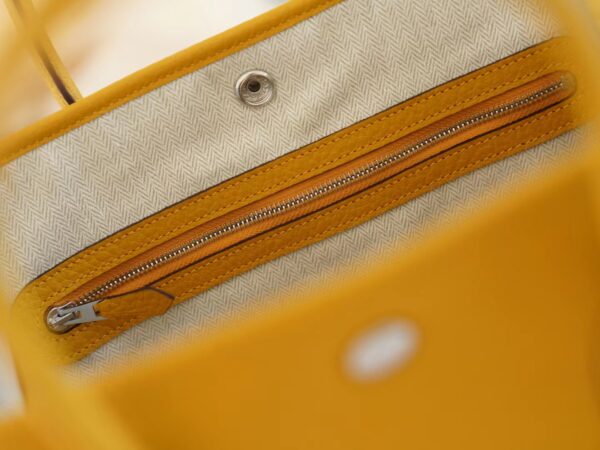 185606a6197e69e God Factory Bags Factory Hermes Garden Party30CM 9D Amber Negonda Leather Silver Hardware