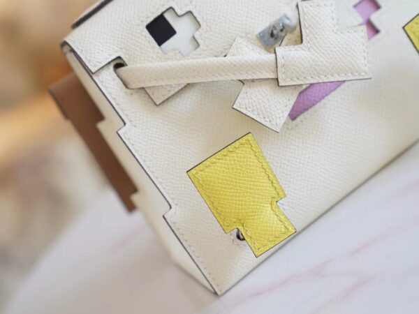 1860762d20d0baa Wholesale Hermes I2 Nata Epsom Leather Kelly Doll Picto Tote Bag Silver Hardware