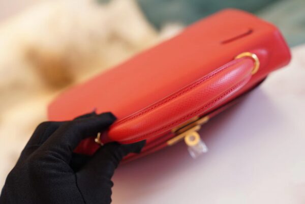 190182760f6409d Wholesale Hermes Kelly 25CM Q5 Rouge Casaque Epsom Leather Gold Hardware