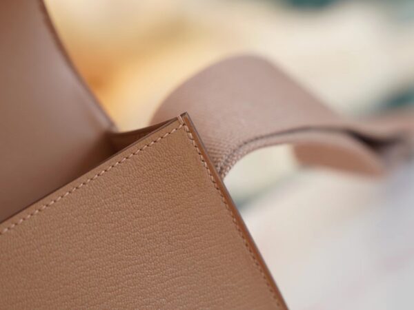 190e3805bfba43a Hermes Factory Geta Bag 20CM Chevre Mysore 2J Quebracho Silver Hardware