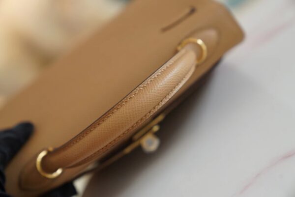19e8264f3a04418 Stock Hermes 0M Chai Epsom Leather Kelly 25CM Tote Bag Gold Hardware