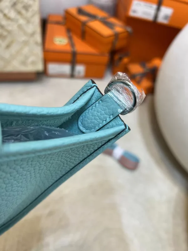 1a3f530efb208d7-jpg USA Los Angeles Evelyne Mini 16CM 3P Blue Atoll Clemence Leather Silver Hardware