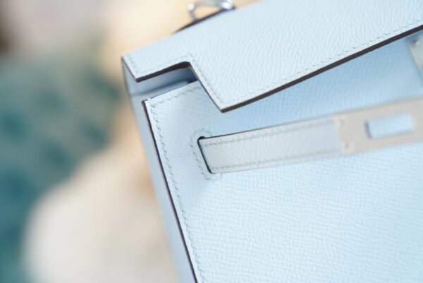 1a9bf41364feeb8 God Factory Bags Hermes Kelly Kelly 25CM T0 Blue Brume Epsom Leather Gold/Silver Hardware