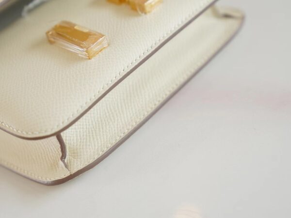 1b3c2709c1414bc Hermes Handmade Boutique C10 Craie Epsom Leather Constance14cm Gold Hardware