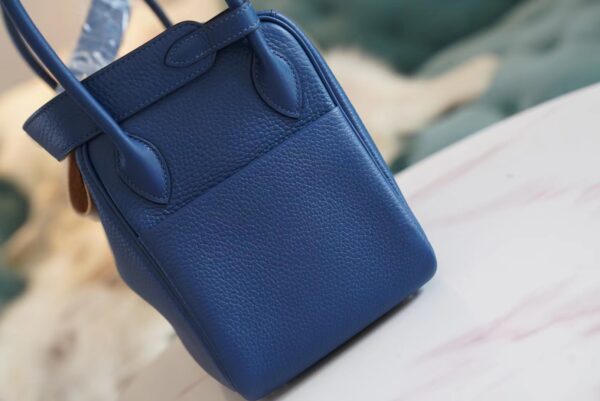 1b81cf3d889954e Discount Hermes Lindy 26CM S4 Deep Blue Clemence Leather Silver Hardware