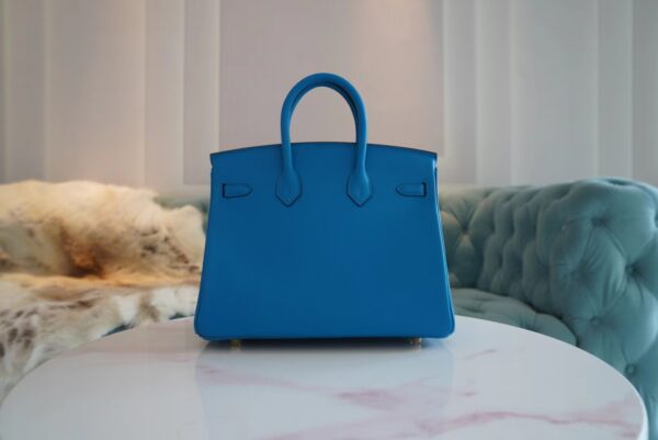 1cd467808b96d8b God Factory Bags Hermes B3 Blue Zanzibar Birkin 25CM Swift Leather Gold Hardware