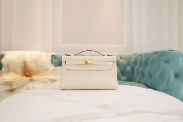 1d4e7ad1d50ccb5-1 God Factory Bags Hermes Kelly Pochette22cm CK10 Craie Swift Leather Gold Hardware