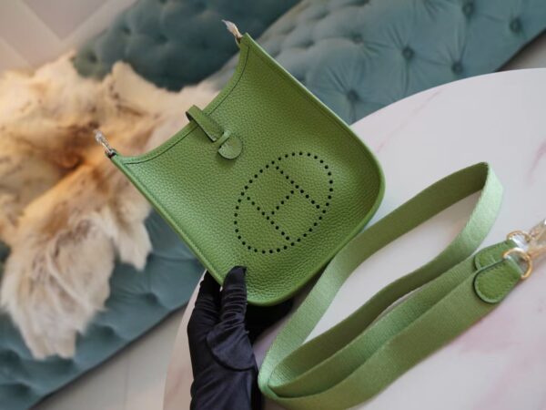 1e3c22d8e8cd466-1 God Factory Bags Hermes Evelyne Mini 16CM 3I Criquet Clemence Leather Gold Hardware
