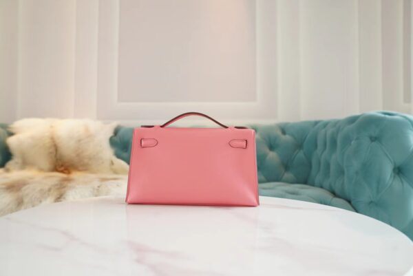 1e4ed6dc253f40a God Factory Bags Hermes Kelly Pochette22cm K4 Rose D’ete Swift Leather Gold Hardware