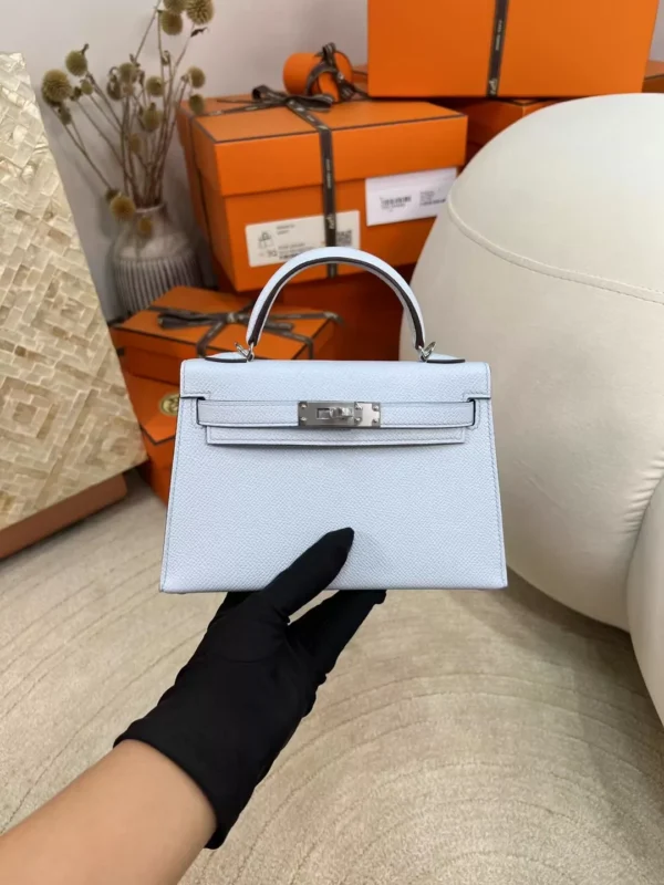 1ea9a0766463b5a-jpg-1 Canada Toronto Hermes Mini Kelly 19CM Epsom Leather T0 Blue Brume Silver Hardware