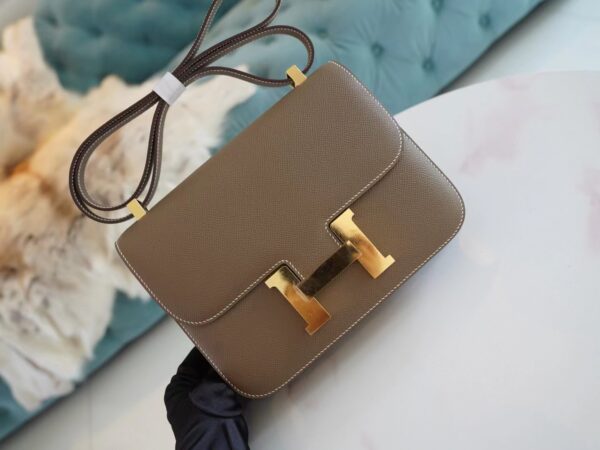 1f073f17e595b4b-1 God Factory Bags Factory Hermes Constance 24CM CK18 Etoupe Epsom Gold Hardware
